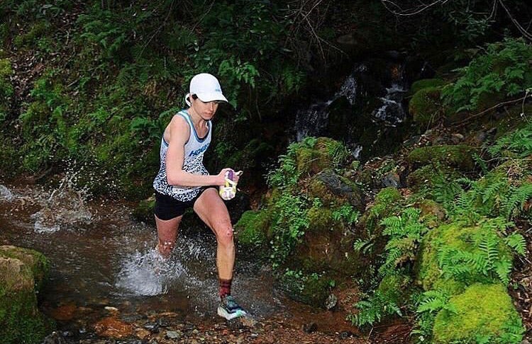 Meghan Roche running in a time before the pandemic