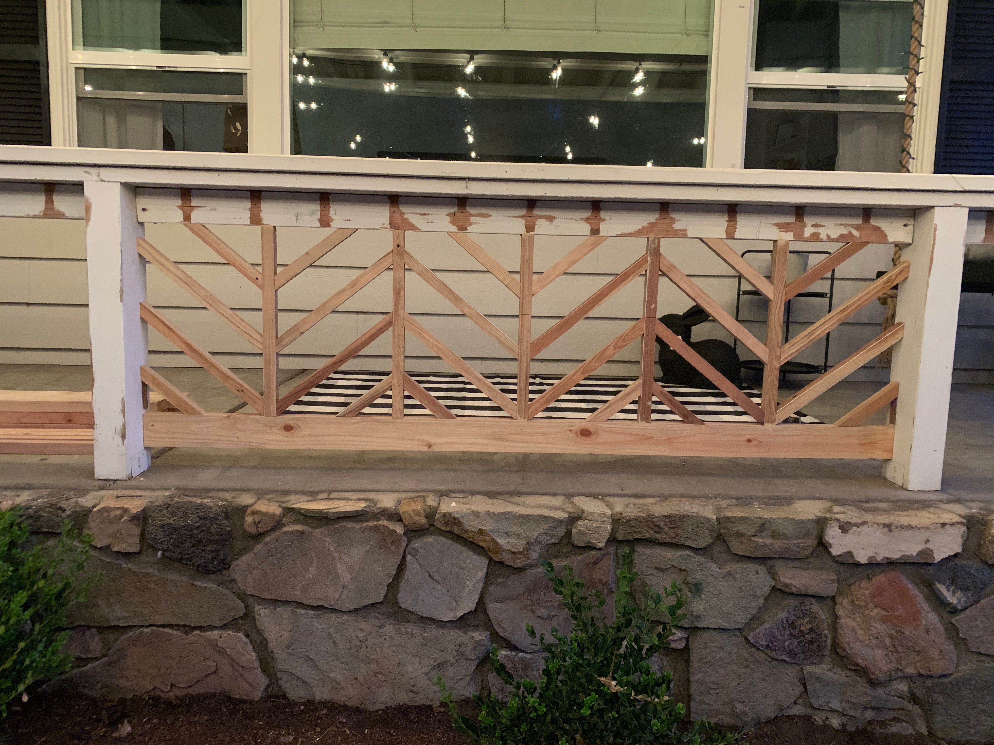 Brenda Martinez porch DIY project