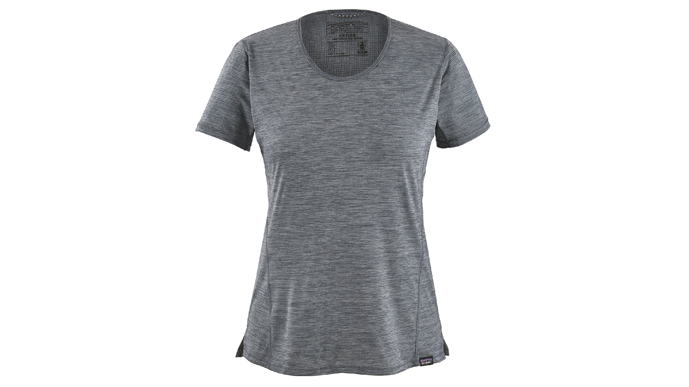 Women's gray Patagonia Capilene cool lightweight tee