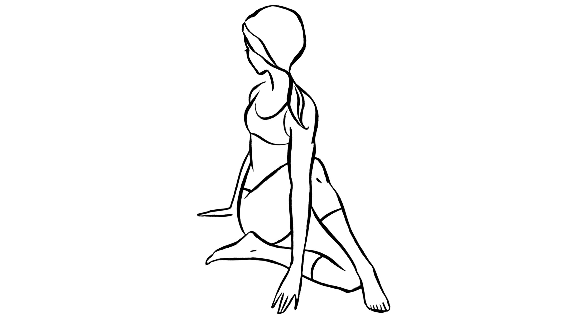 Seated Twist illustration