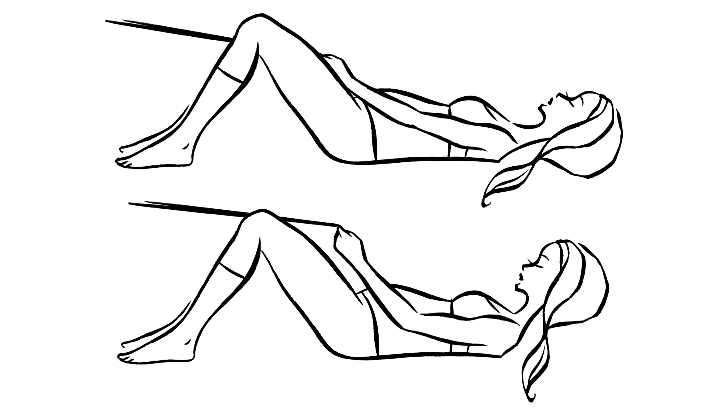 Supine Crunch illustration