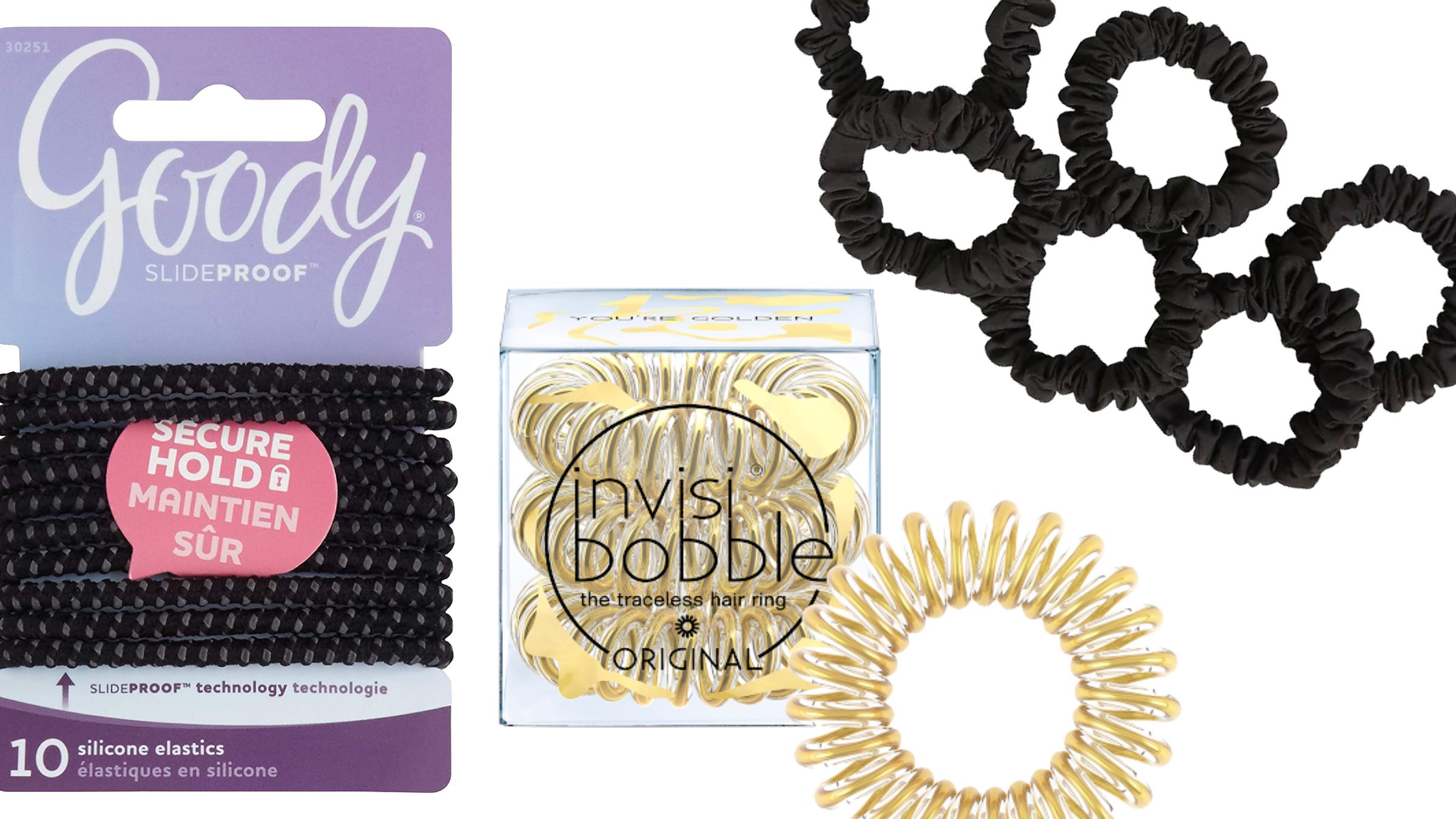 A collection of hair ties for running