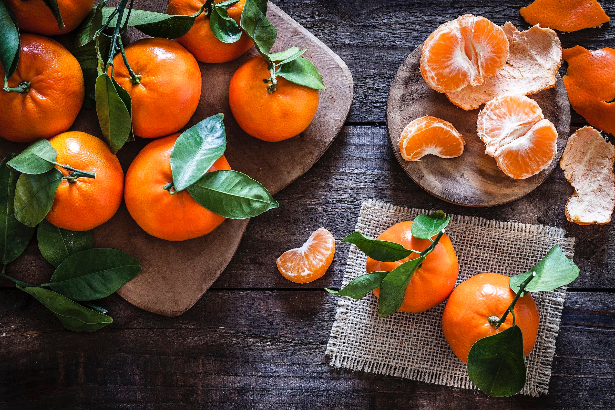 Fresh citrus, sliced, is a peak fall produce pick