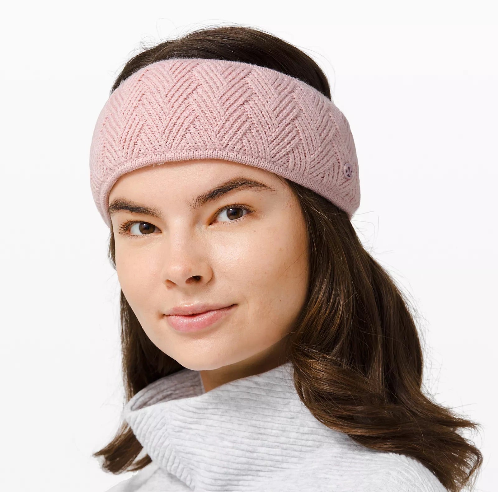pink running ear warmer from Lululemon